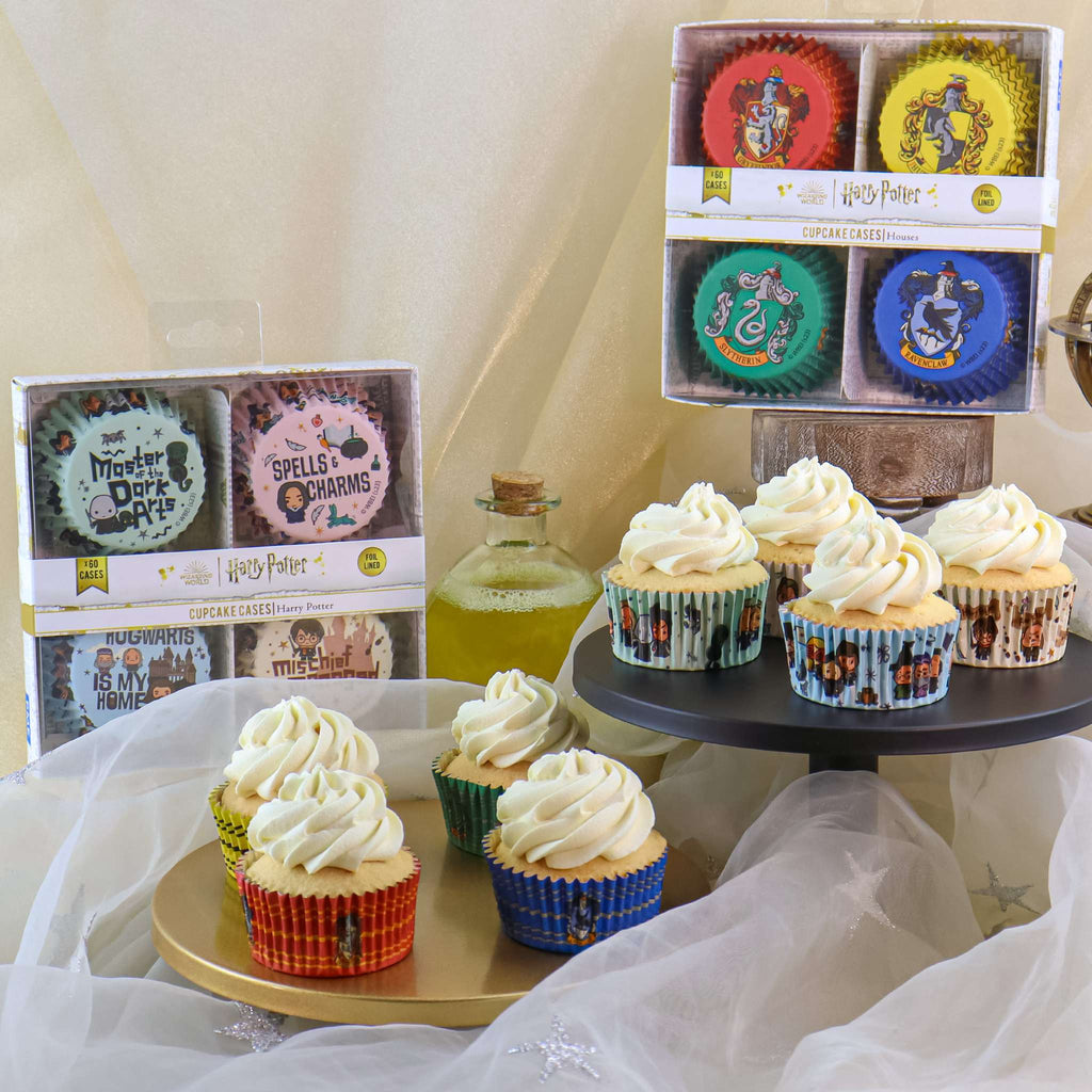 Harry Potter Cápsulas para Cupcakes Forradas de Aluminio, Set de 60, Hechizos