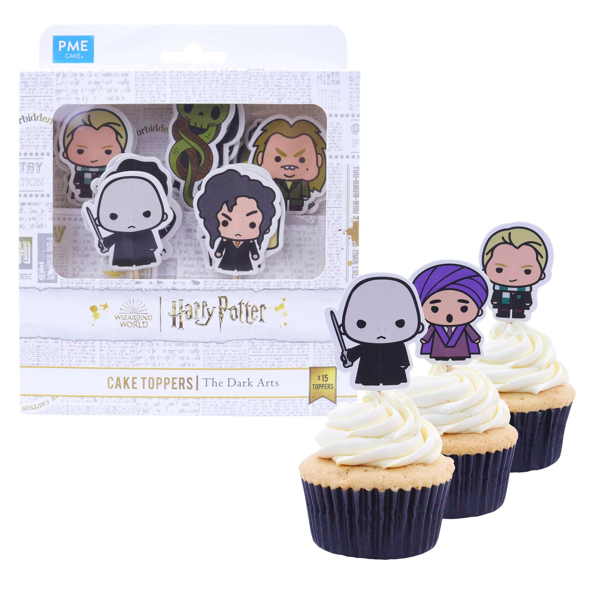 Harry Potter Toppers para Pasteles, Set de 15, Las Dark Arts