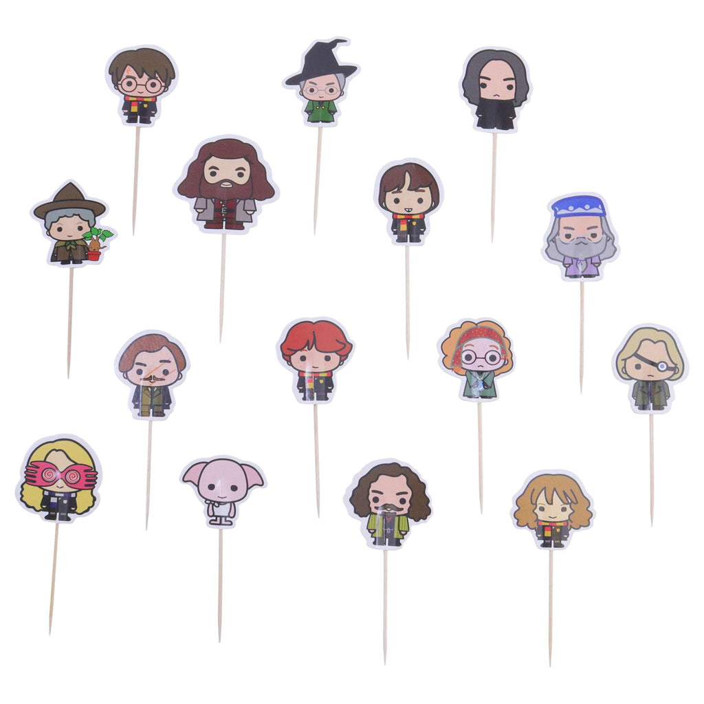 Harry Potter Toppers para Pasteles, Set de 15, Los Buenos Personajes