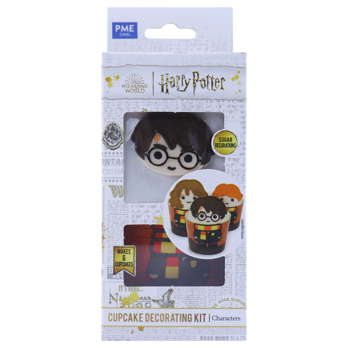 Harry Potter Cupcake Decoratie Kit met Harry, Ron & Hermione