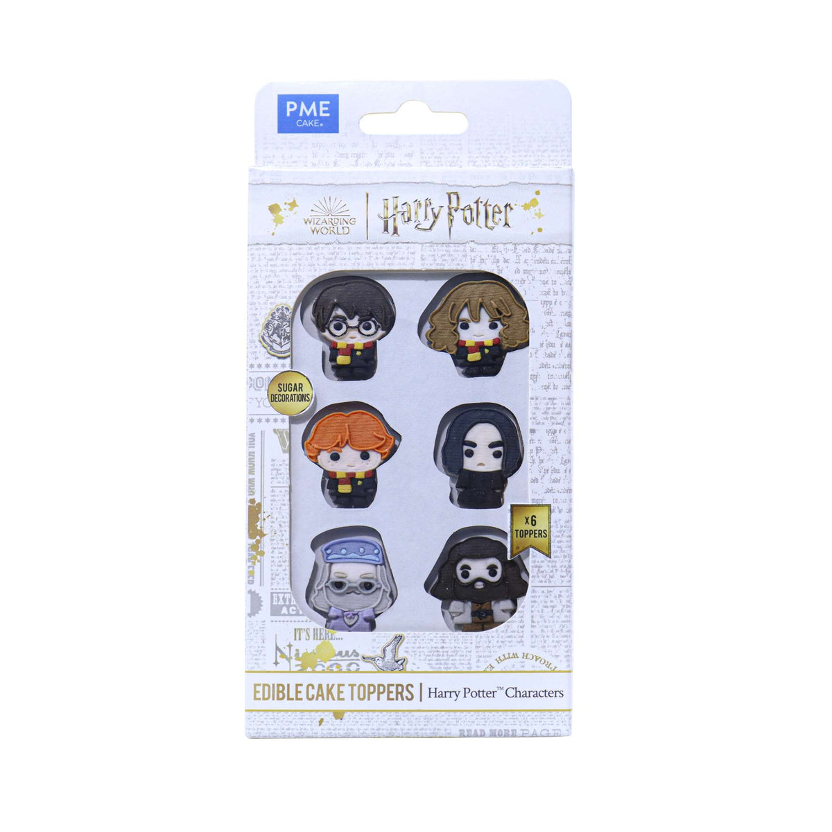 Harry Potter Essbare Zucker Tortenaufsatz, 6er-set, Charaktere