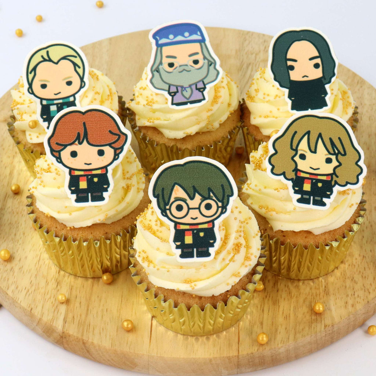 Harry Potter Characters Edible Cupcake Toppers Set Of 24  (24g)