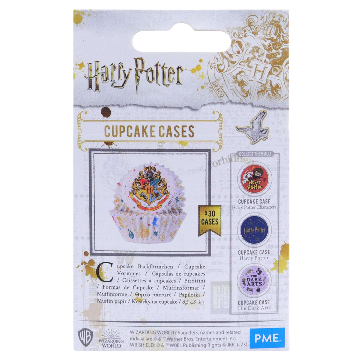 Harry Potter Cupcake vormpjes met Folievoering, 30 stuks, Hogwarts Hogeschool