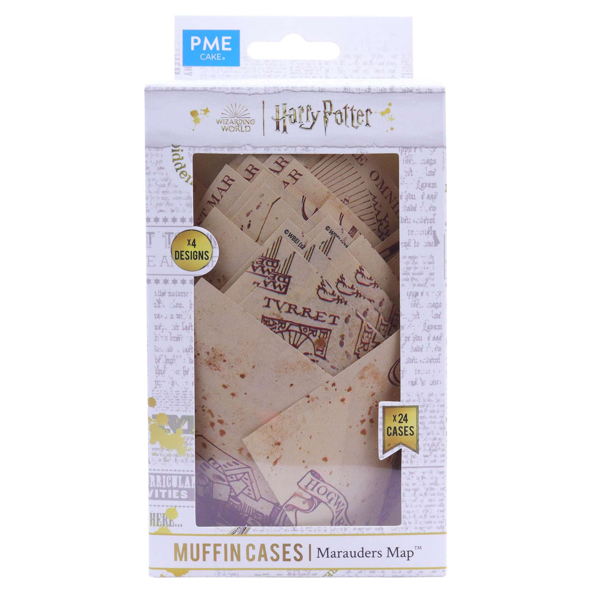 Harry Potter Tulipas para Muffins, Set de 24, Marauders Map