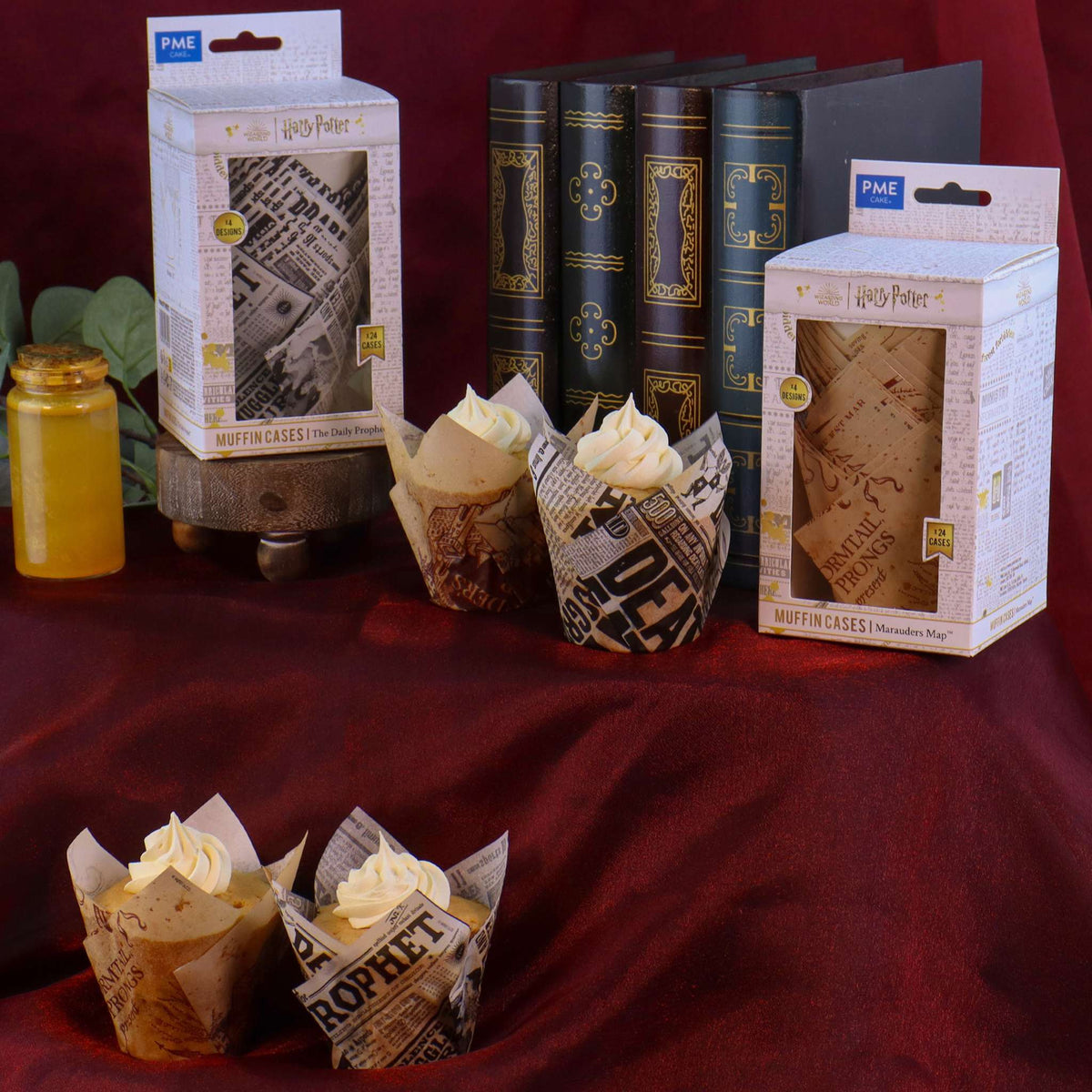 Marauders Map Tulip Shaped Muffin Cases Pk/24