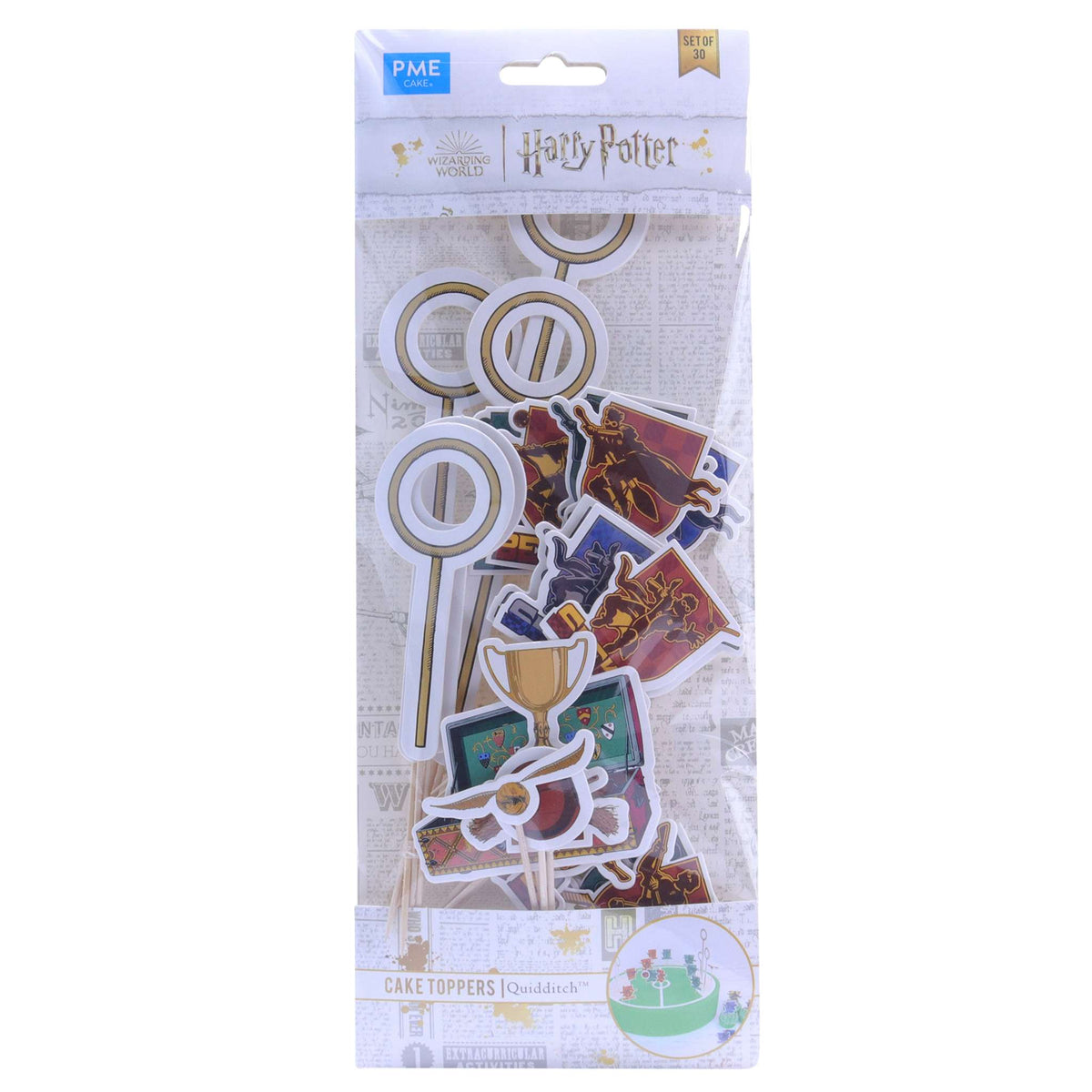 Quidditch Cake Topper Set Of 30