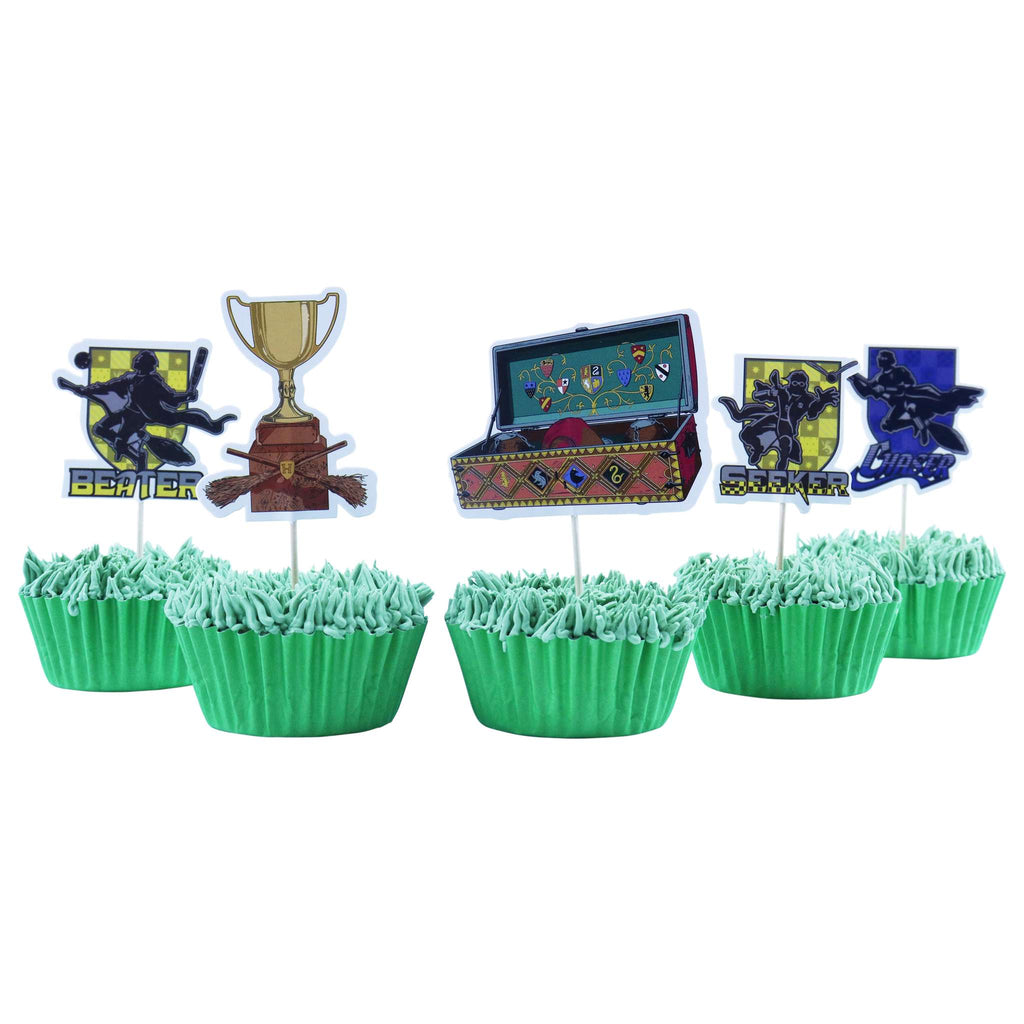 Harry Potter Toppers para Pasteles, Quidditch, Set de 30