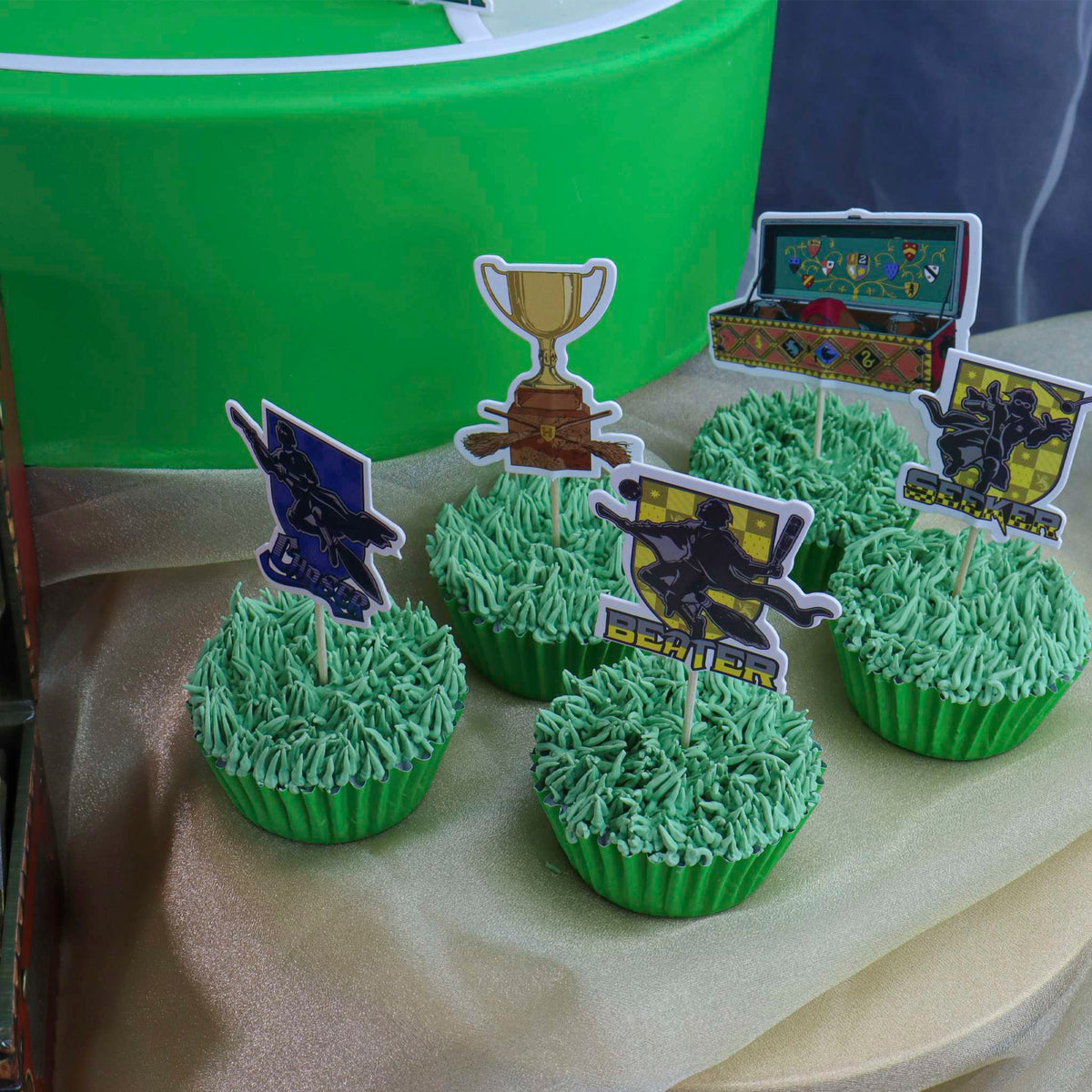 Harry Potter Toppers para Pasteles, Quidditch, Set de 30