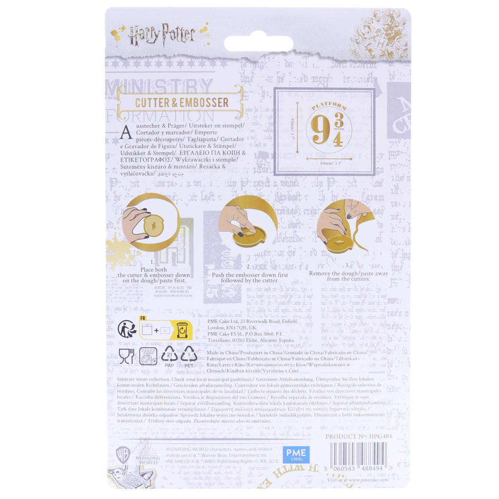 Platform 9¾  Cookie Cutter & Embosser
