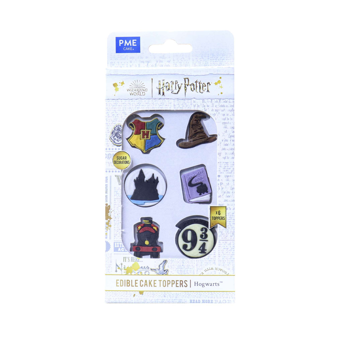 Hogwarts Edible Cupcake Toppers Pk/6 (11.1g)