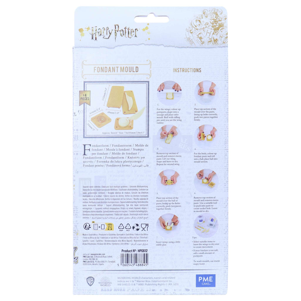 Harry Potter Fondant Form, Quidditch Golden Snitch