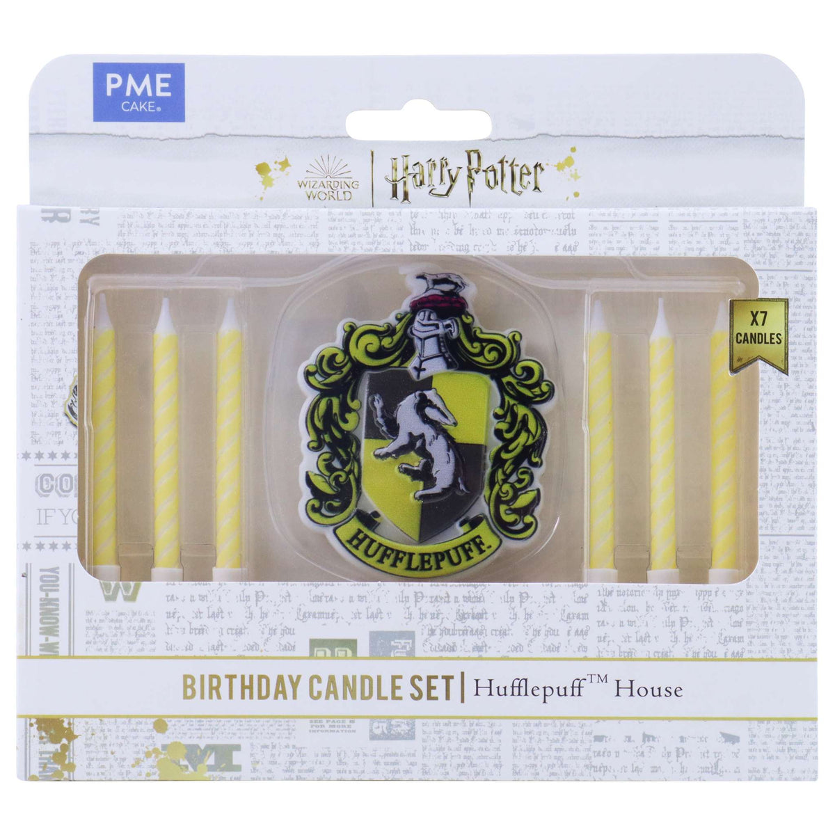 Harry Potter Set Bougies, 7 pièces, Poufsouffle