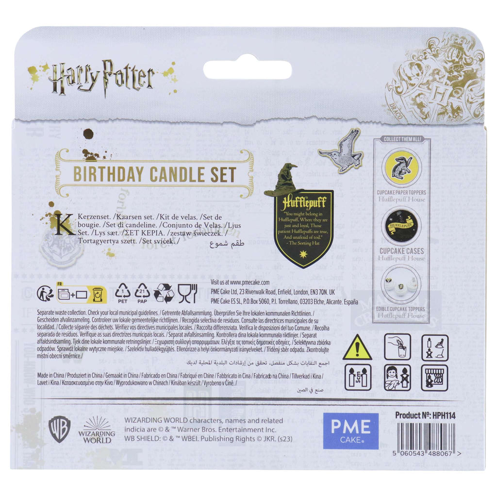 Hufflepuff House Candle Set Of 7
