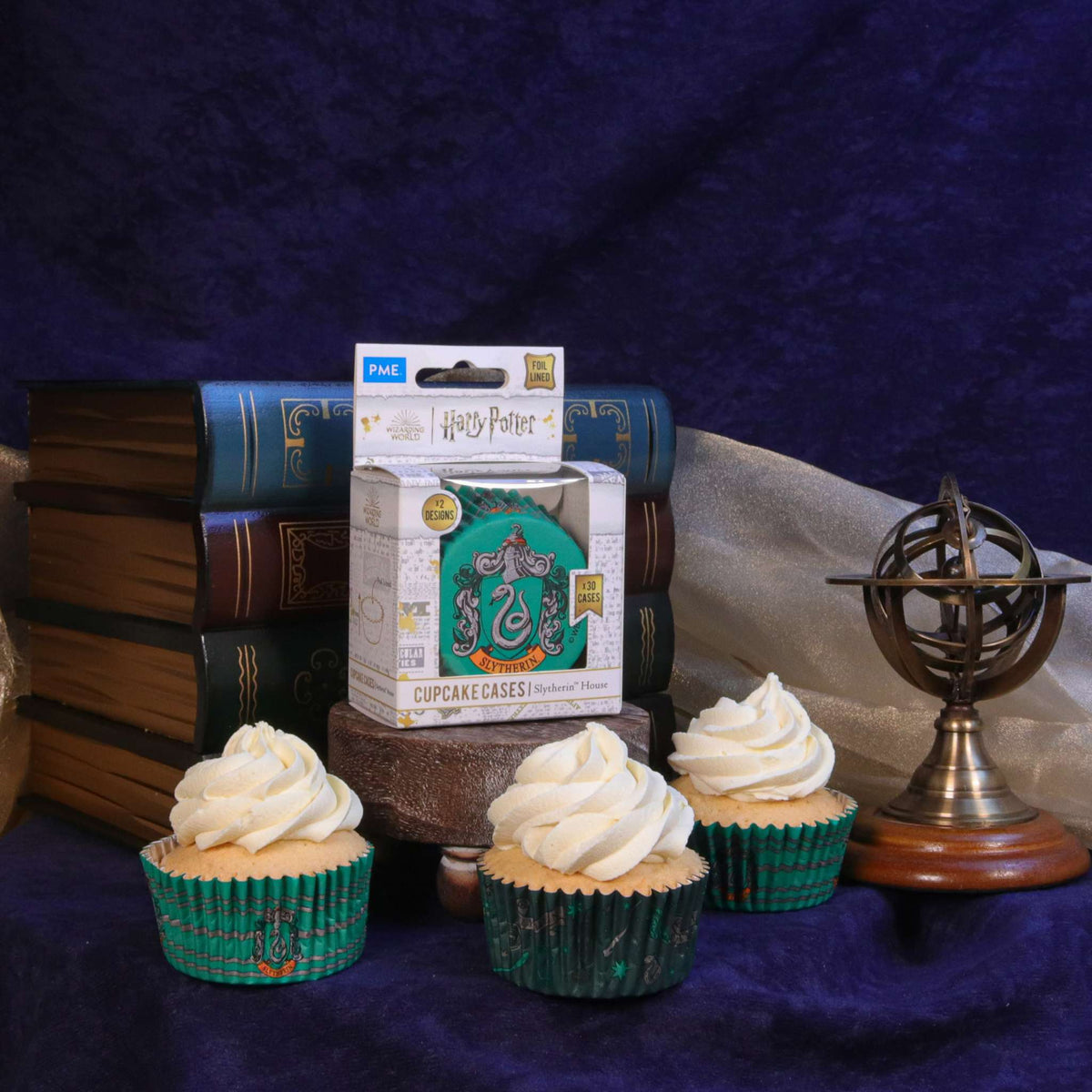 Harry Potter Caissettes à cupcakes en Aluminium, 30 pièces, Serpentard
