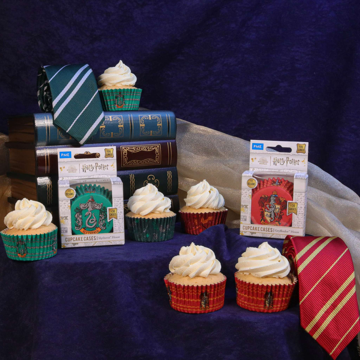 Harry Potter Caissettes à cupcakes en Aluminium, 30 pièces, Serpentard