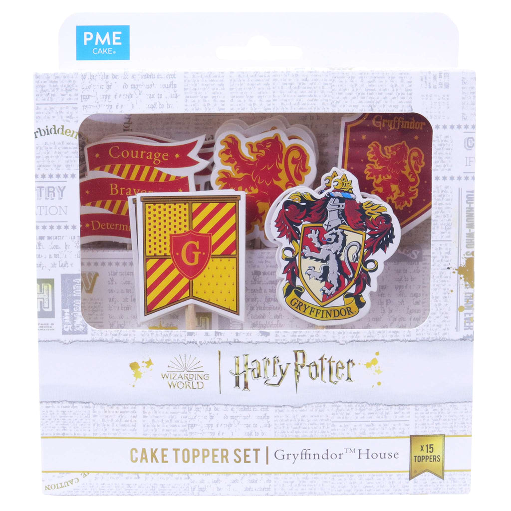 Gryffindor House Cake Toppers Set Of 15