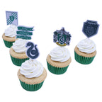 Harry Potter Toppers de Gâteau, 15 pièces, Serpentard