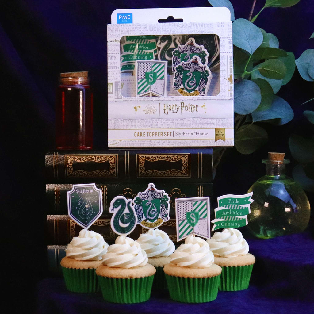 Harry Potter Toppers de Gâteau, 15 pièces, Serpentard