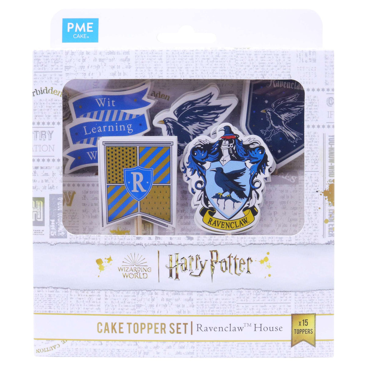 Ravenclaw House Cake Toppers Set Of 15