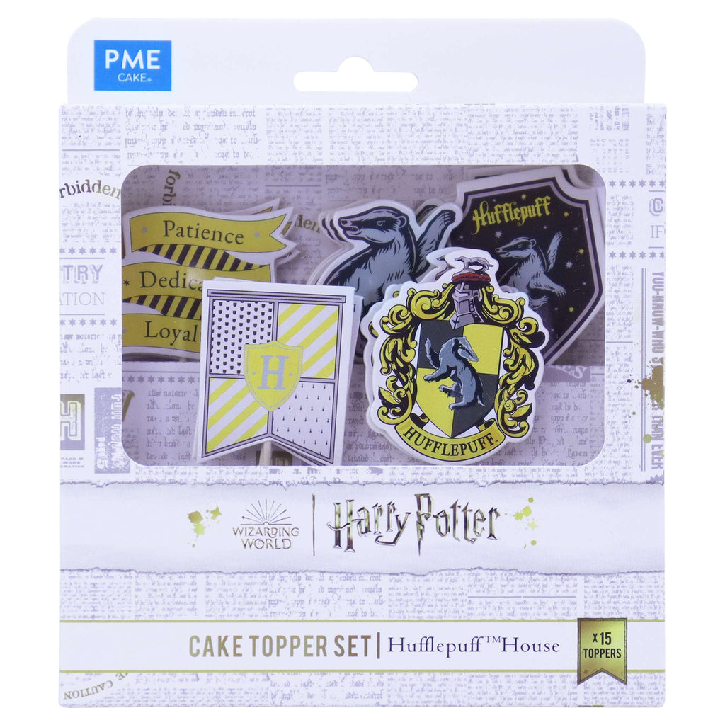 Harry Potter Taarttoppers, 15 stuks, Hufflepuff