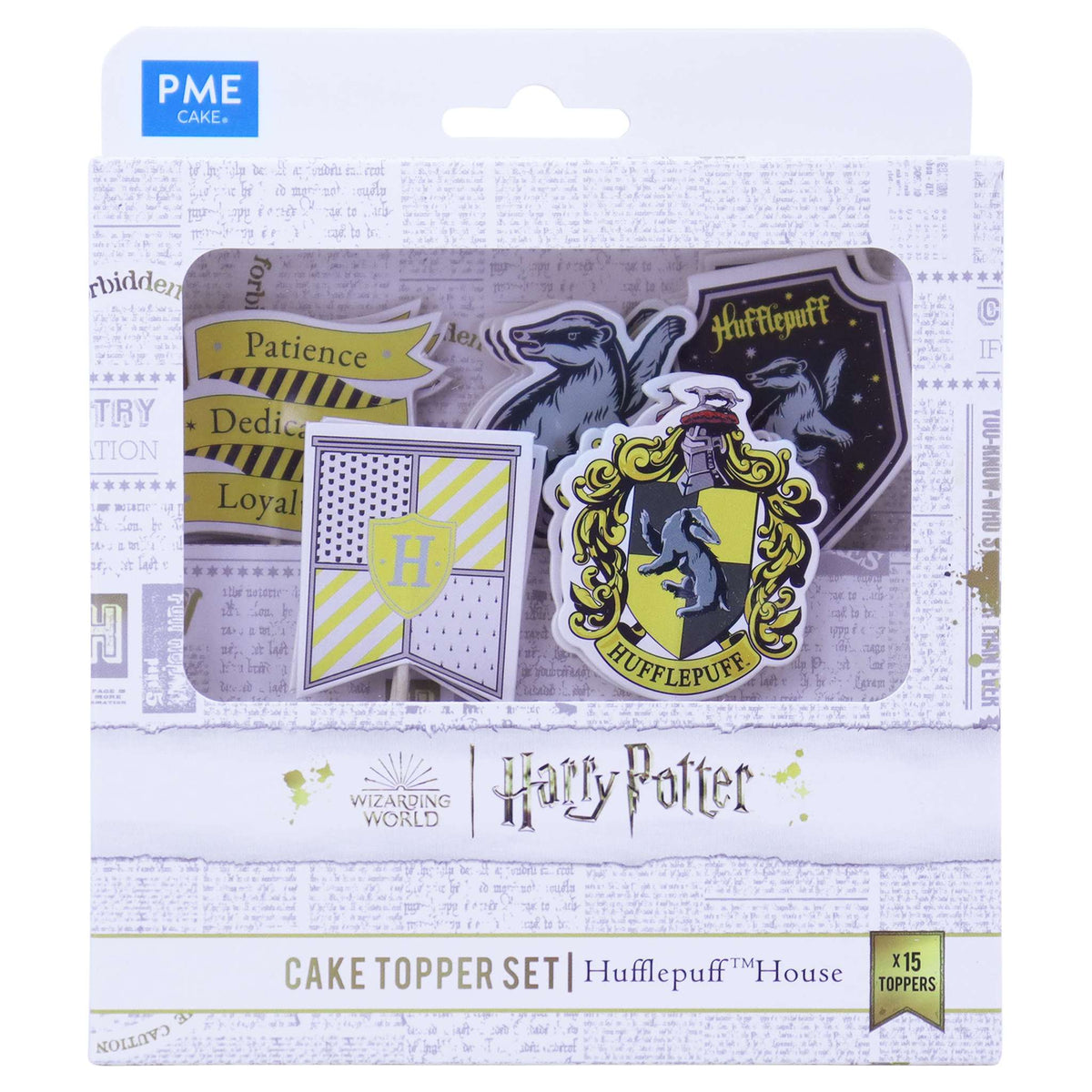 Hufflepuff House Cake Toppers Set Of 15