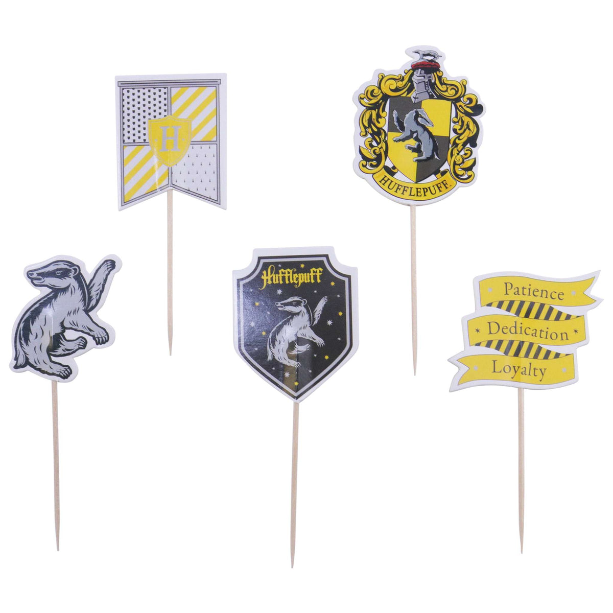 Hufflepuff House Cake Toppers Set Of 15