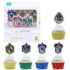 Harry Potter Toppers de Gâteau, 15 pièces, Blason de Poudlard