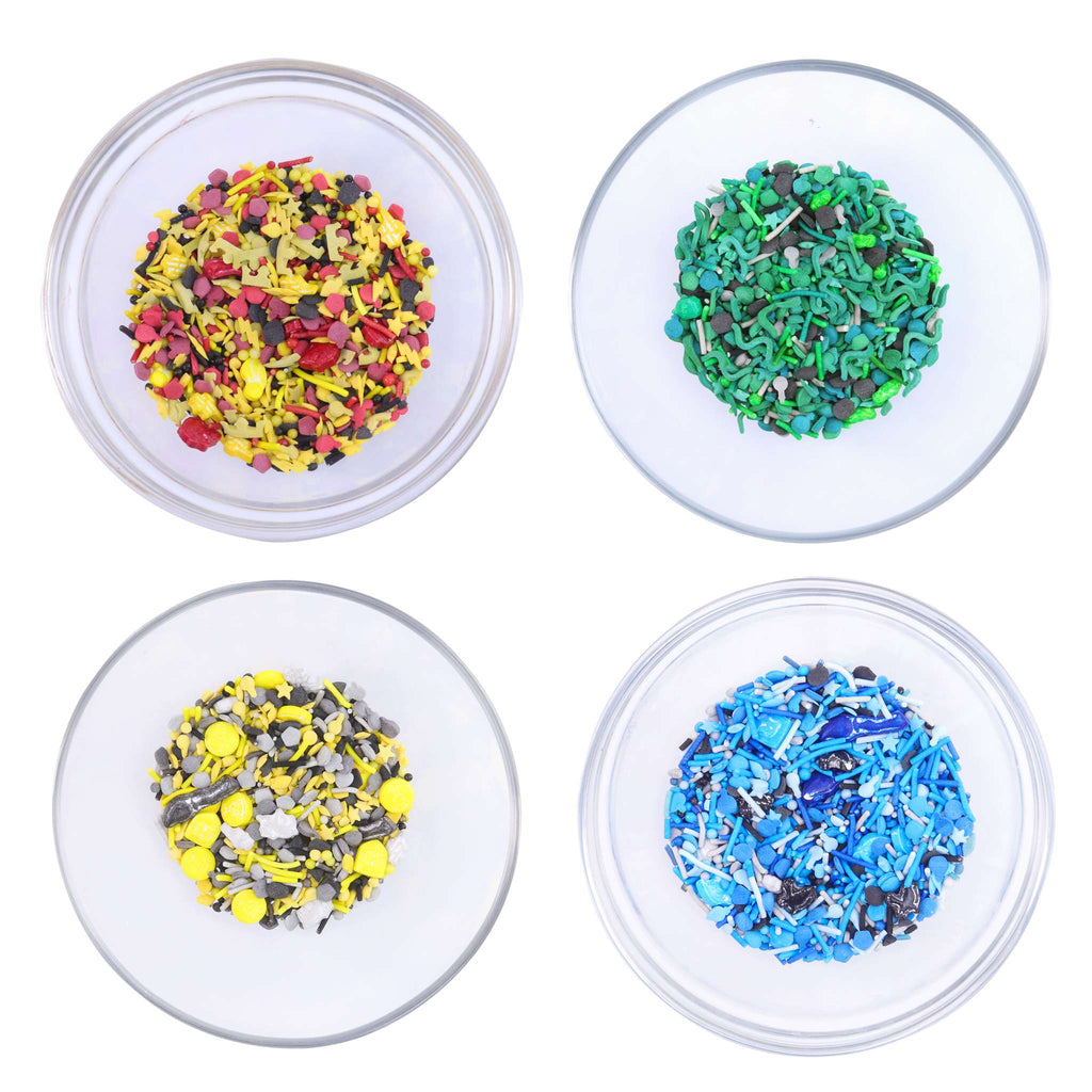 Harry Potter 240g Mix van Strooisels, 4 stuks, Hogwarts Huizen