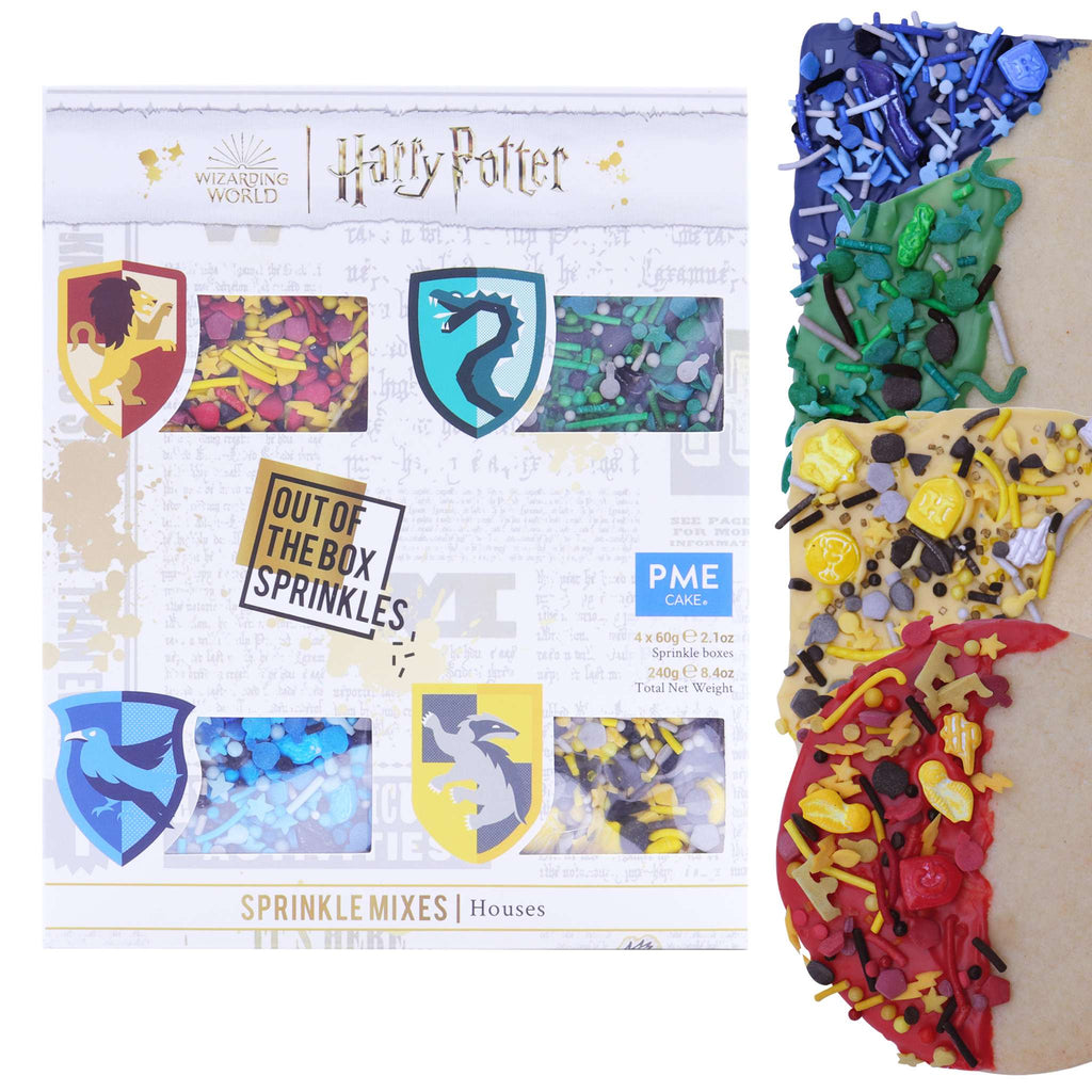 Harry Potter 240g Mix van Strooisels, 4 stuks, Hogwarts Huizen