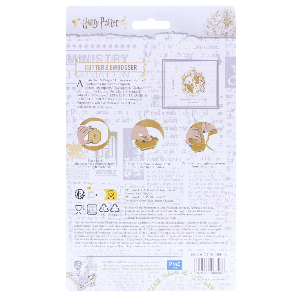 Harry Potter Plätzchen & Fondant Ausstecher, Hufflepuff Wappen