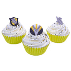 Harry Potter Eetbare Cupcake Toppers, 6 stuks, Hufflepuff