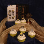 Harry Potter Eetbare Cupcake Toppers, 6 stuks, Hufflepuff