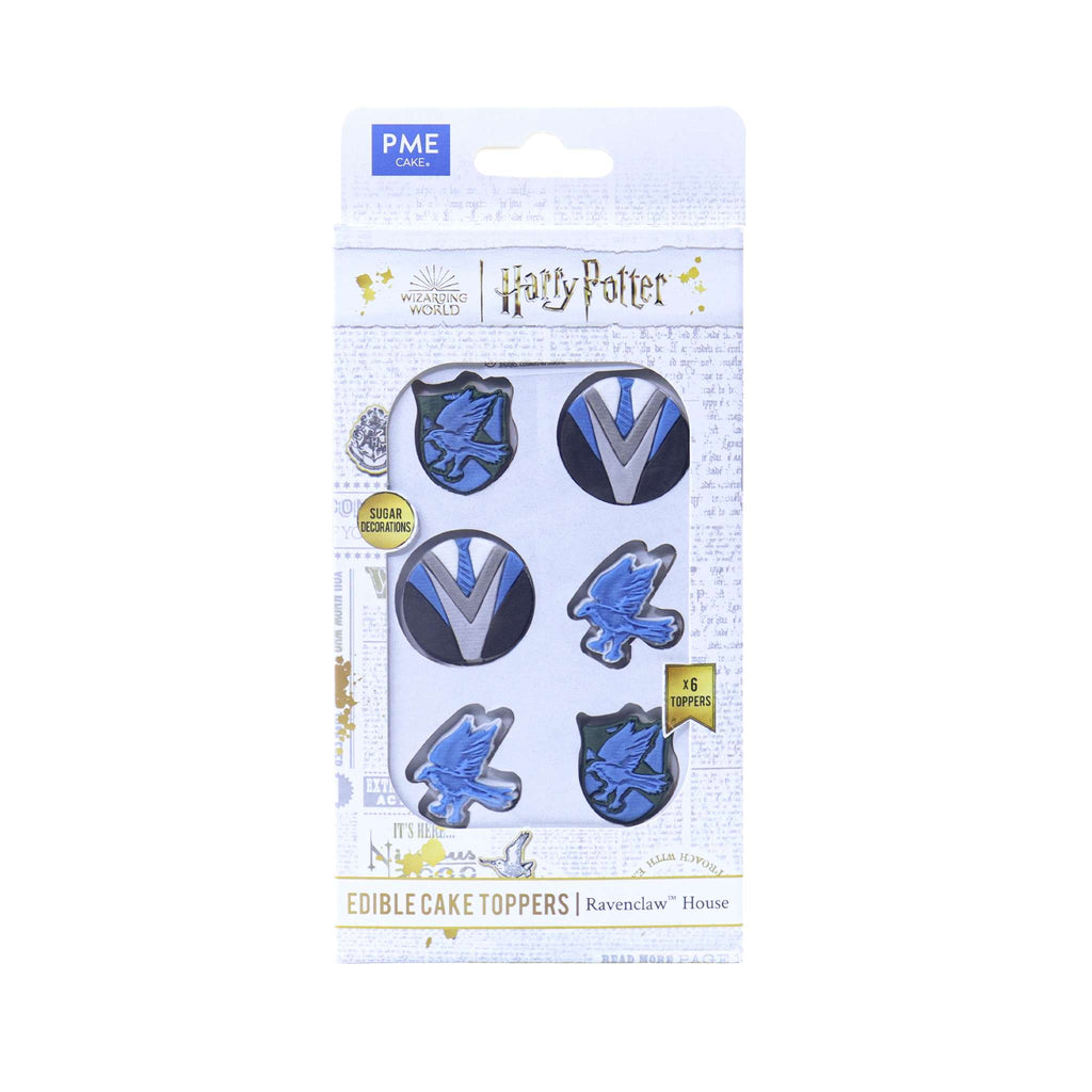Harry Potter Essbare Zucker Tortenaufsatz, 6er-set, Ravenclaw