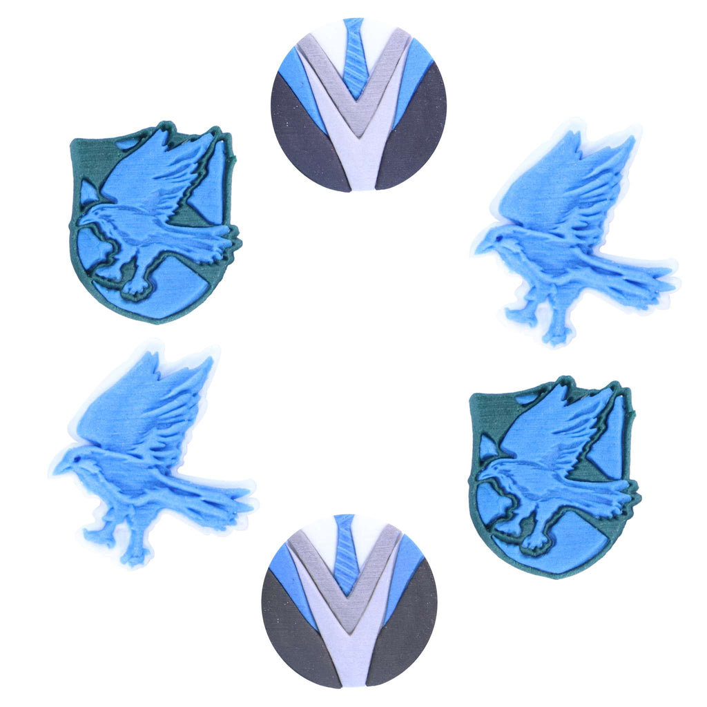 Harry Potter Essbare Zucker Tortenaufsatz, 6er-set, Ravenclaw