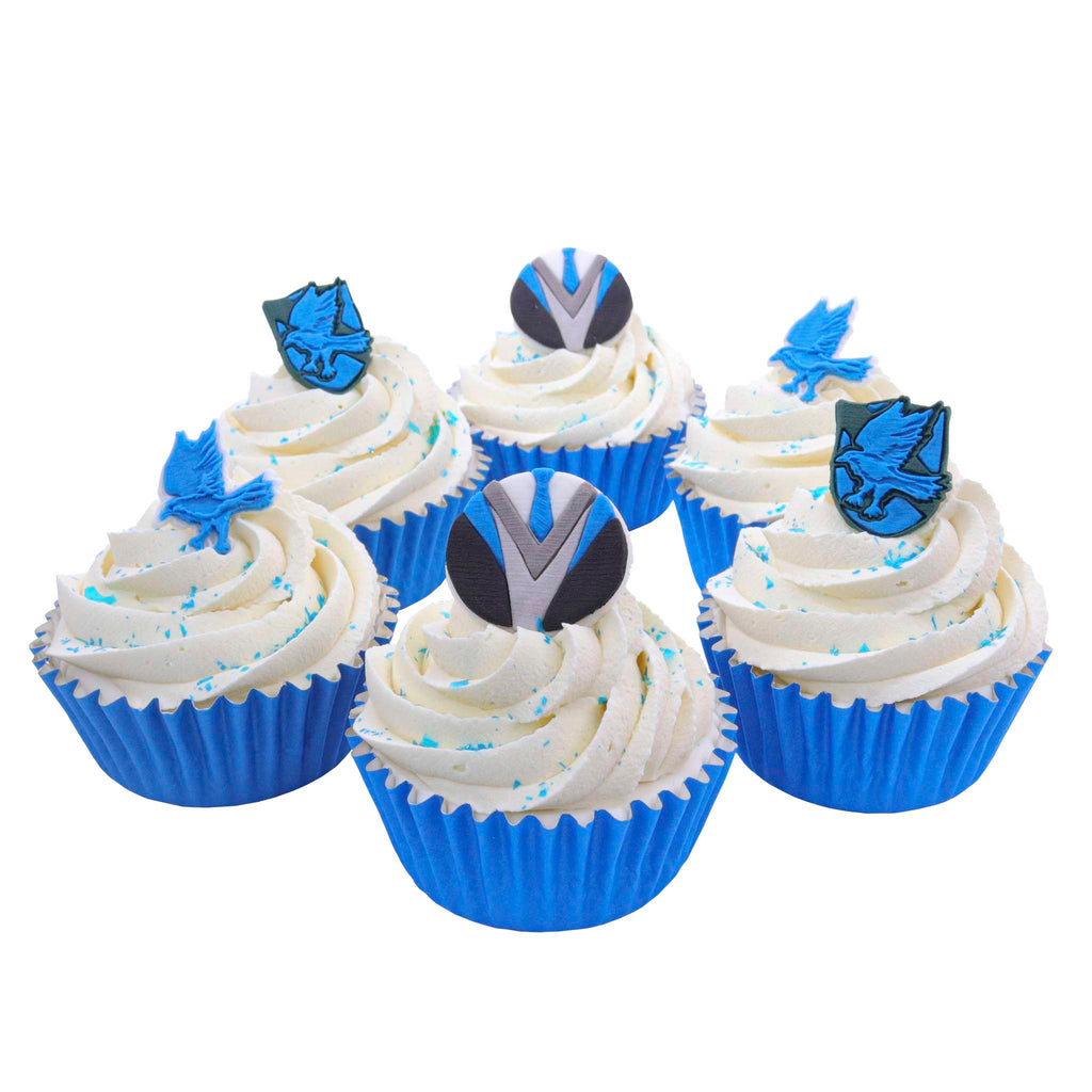 Harry Potter Essbare Zucker Tortenaufsatz, 6er-set, Ravenclaw
