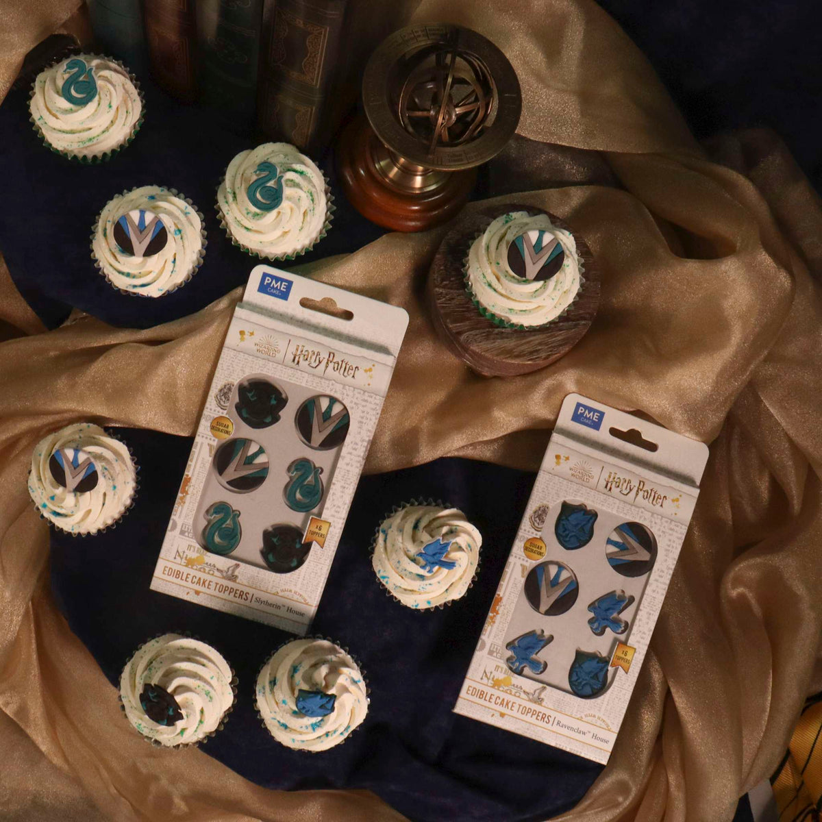 Harry Potter Essbare Zucker Tortenaufsatz, 6er-set, Ravenclaw