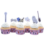 Harry Potter Set de 24 caissettes à cupcakes et toppers, Harry Potter