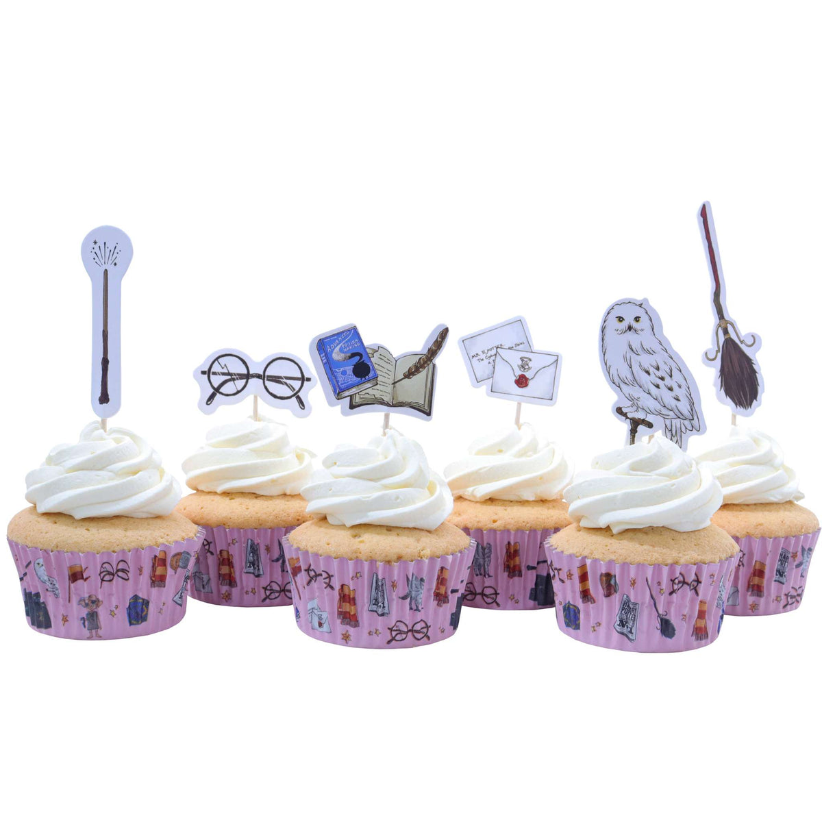 Harry Potter Cupcake vormpjes & Topper Set van 24, Harry Potter