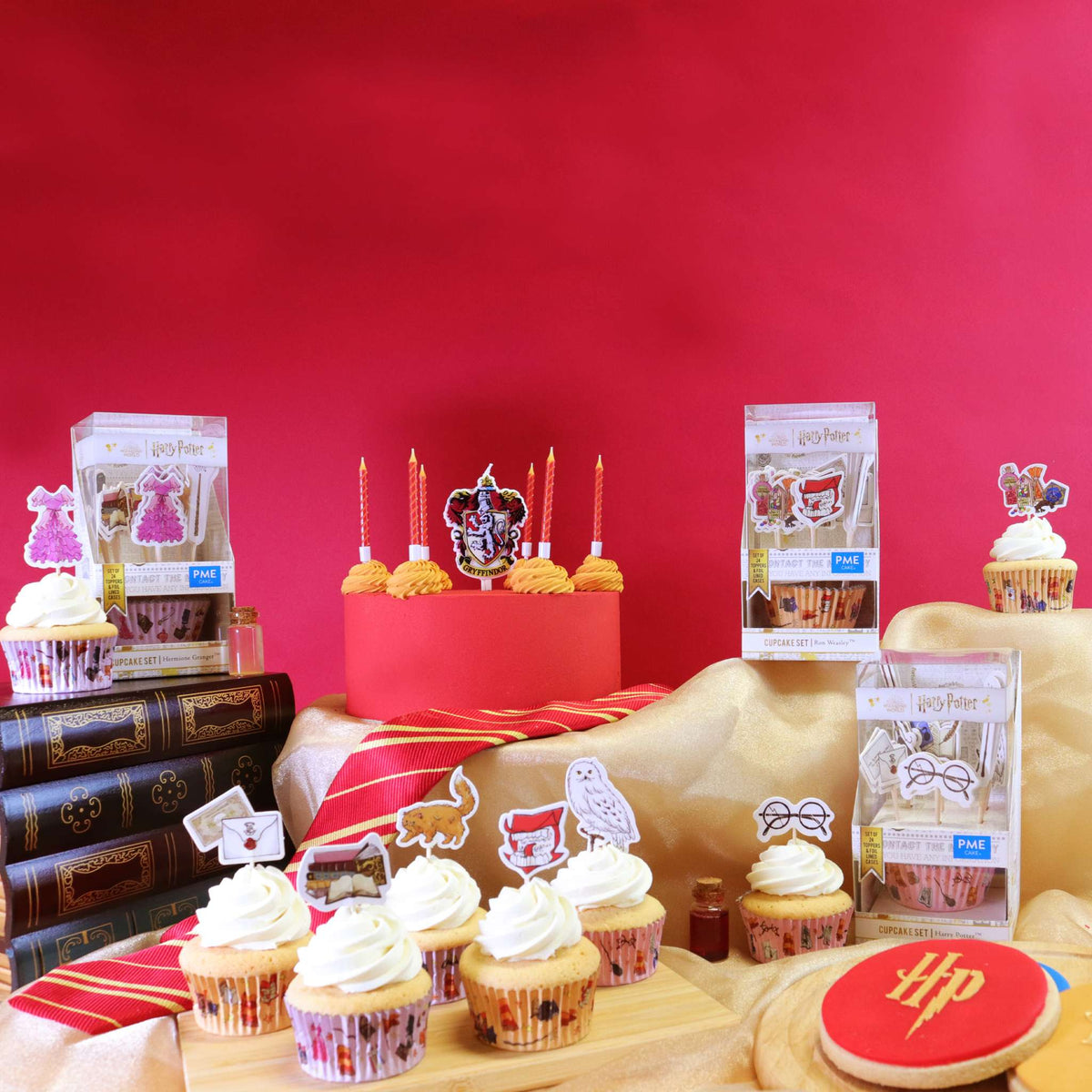 Harry Potter Set de 24 caissettes à cupcakes et toppers, Harry Potter