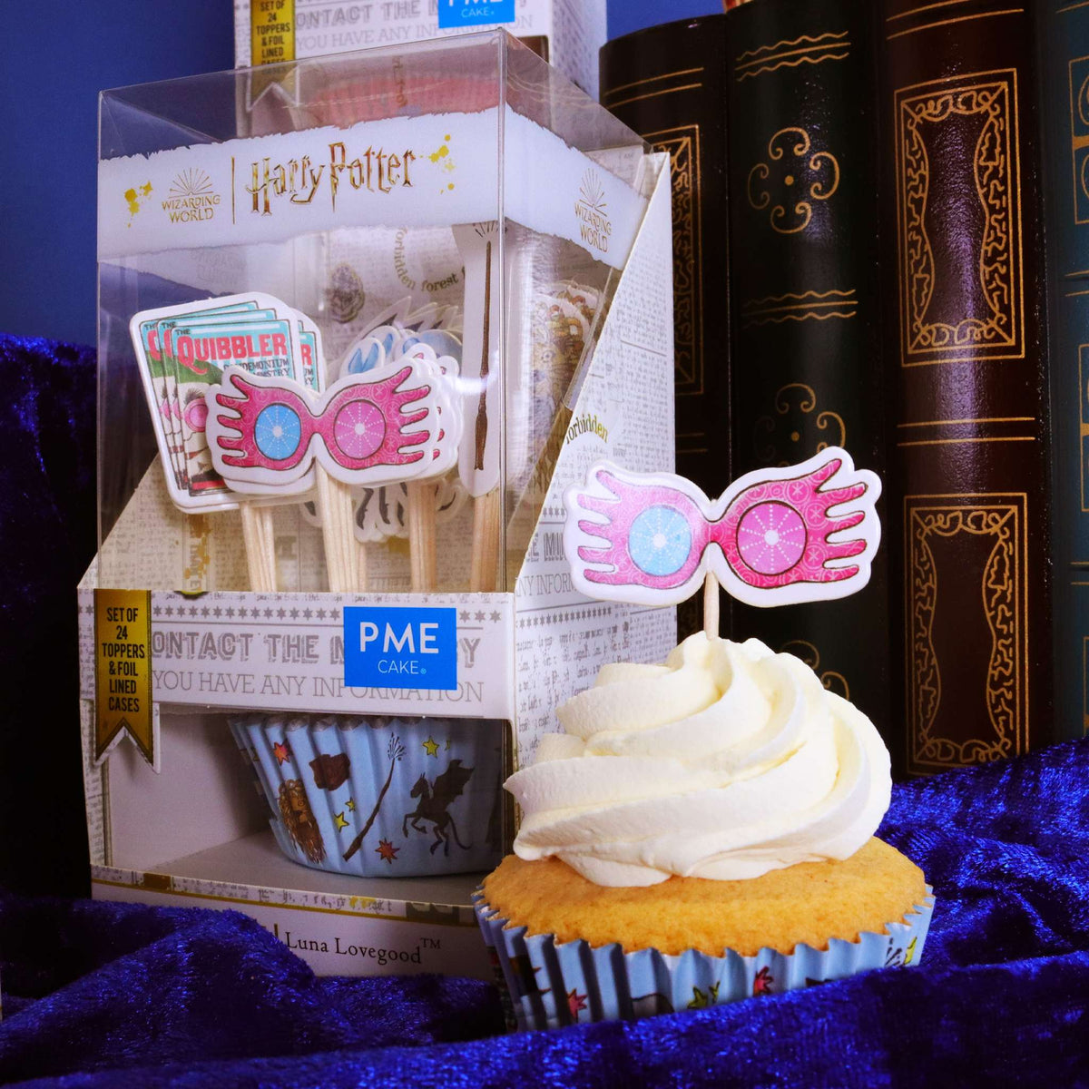 Harry Potter Bakförmchen & Tortenaufsatz Set, 24 stück, Luna Lovegood