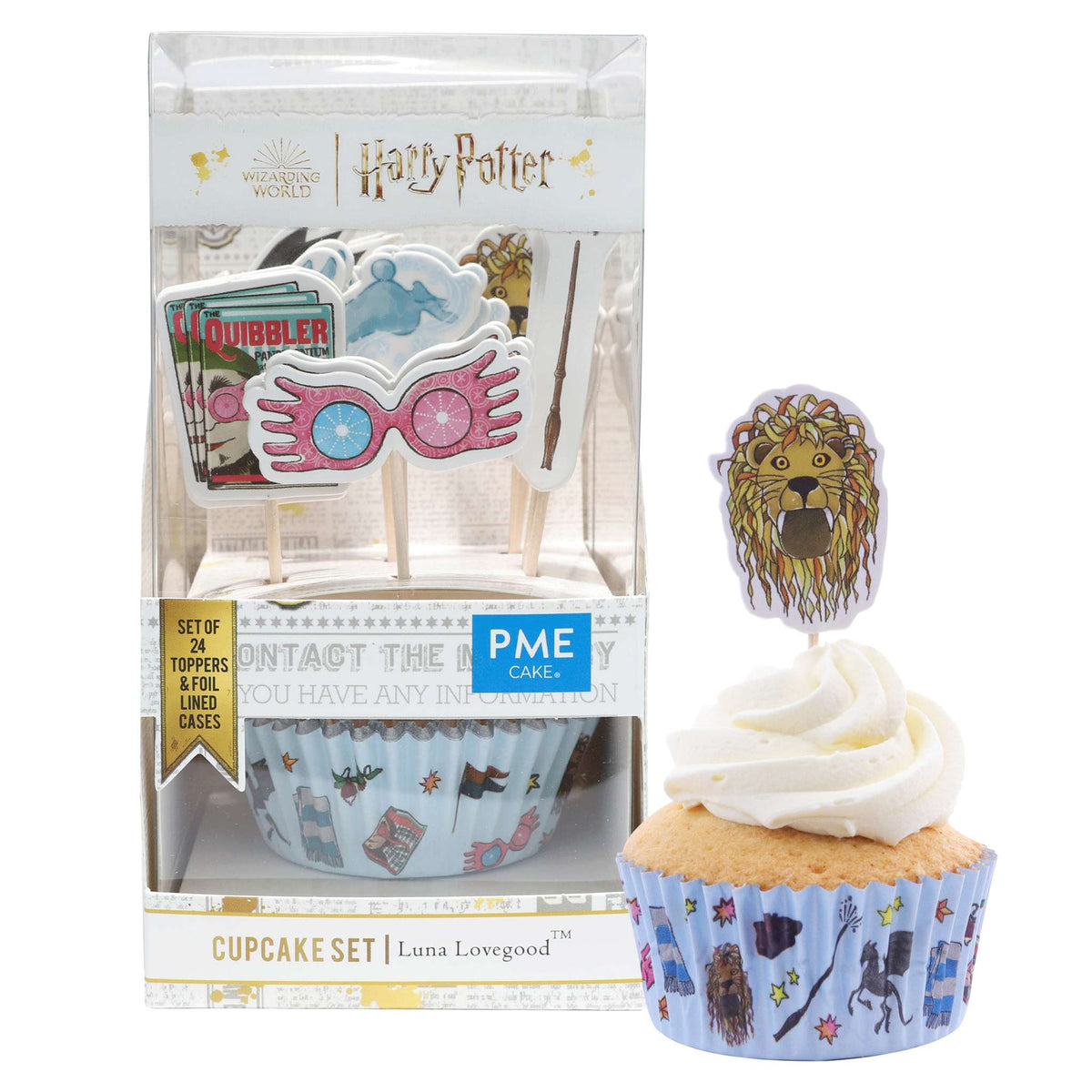 Harry Potter Bakförmchen & Tortenaufsatz Set, 24 stück, Luna Lovegood