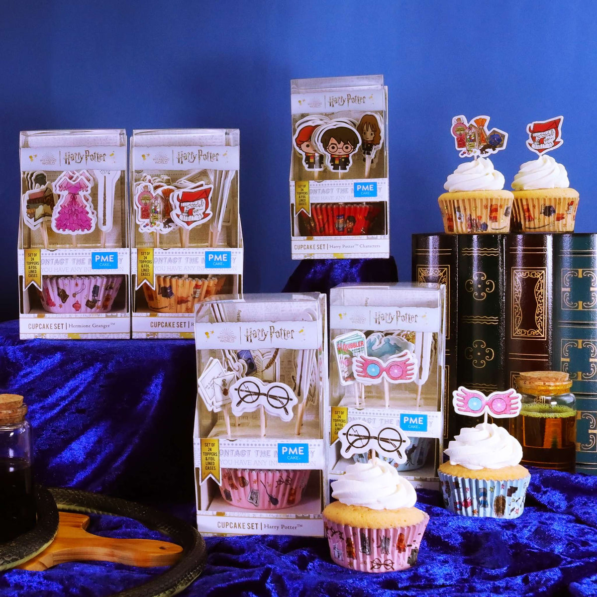 Harry Potter Bakförmchen & Tortenaufsatz Set, 24 stück, Luna Lovegood