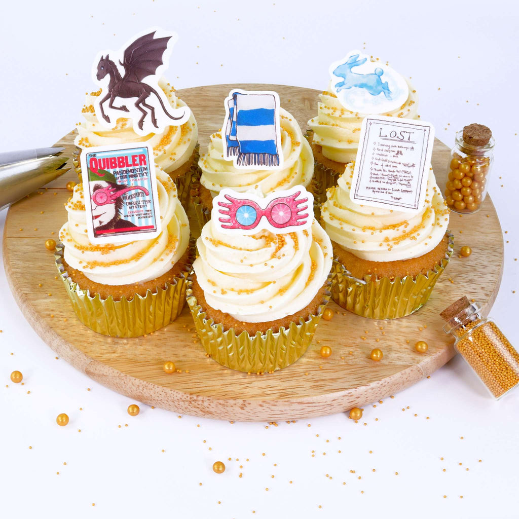 Harry Potter Suikervel cupcake toppers, 24 stuks, Luna Lovegood