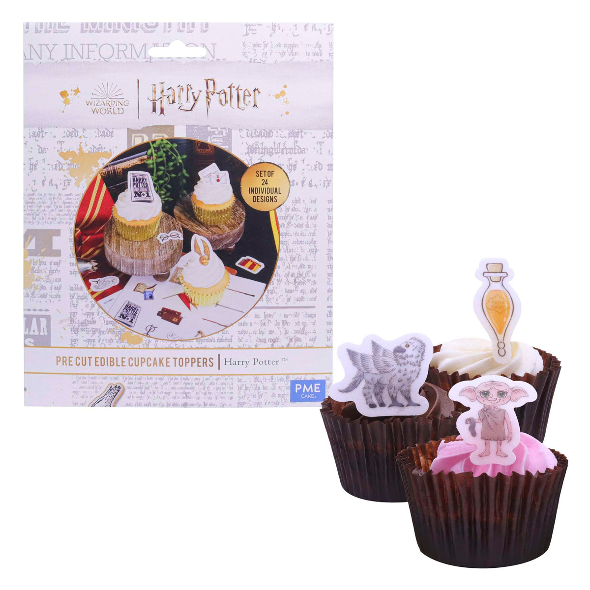 Harry Potter Edible Cupcake Toppers Set Of 24 (24g)