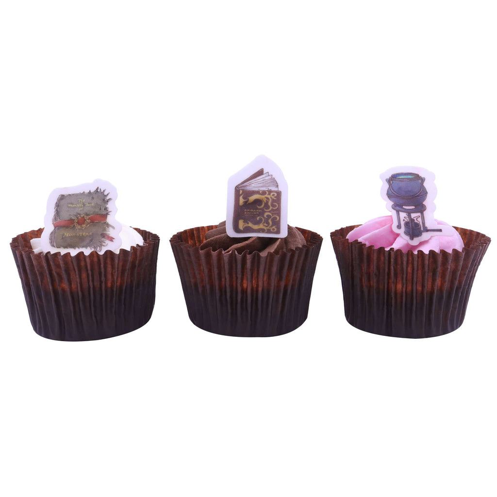 Harry Potter Suikervel cupcake toppers, 24 stuks, Hogwarts