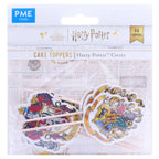 Harry Potter Taarttoppers, 6 stuks, Hogwarts Wapens