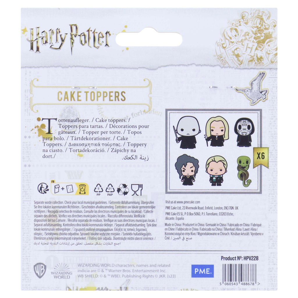Harry Potter Taarttoppers, 6 stuks, De Duistere Kunsten