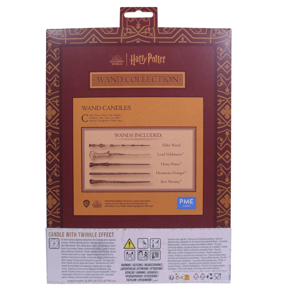 Harry Potter Set Bougies, 5 pièces, Baguettes Magiques Scintillantes
