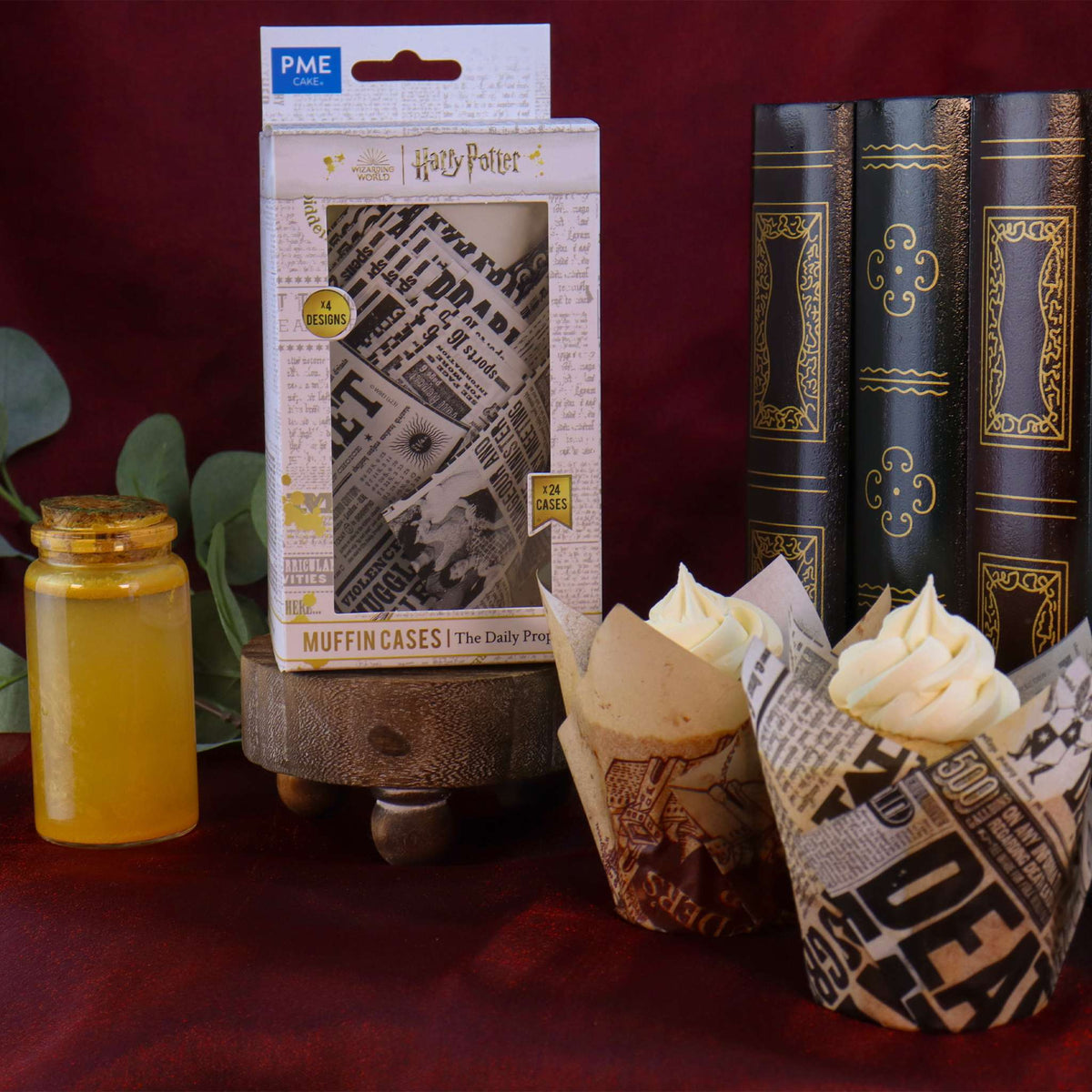 Harry Potter Caissettes à cupcakes, 24 pièces, The Daily Prophet