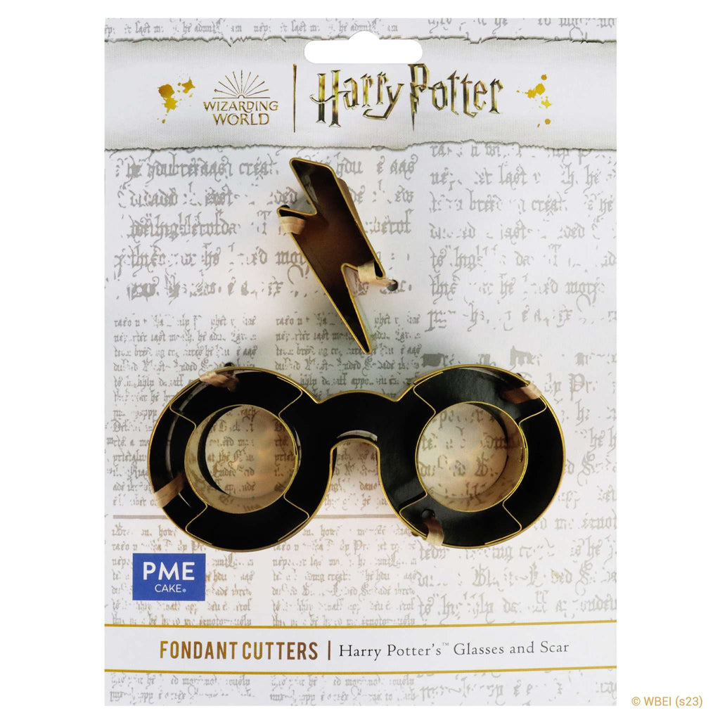 Harry Potters Large Glasses And Scar Fondant Cutter  Set Of 2